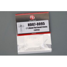 1.0mm Flat Head Rivets (20pcs)