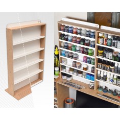Modular Paint Hanger - 5 Shelves for Painting and Weathering Products