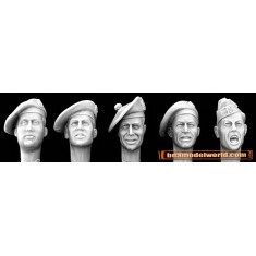 1/35 5x British Heads