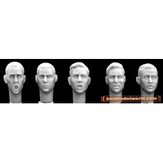 1/35 5x Bare Heads