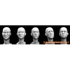 1/35 5x Different Character Heads