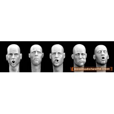 1/35 5x Different Bald Heads (Eating & Drinking)