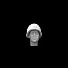 1/35 Head with US M1 Helmet with Netting Vol. 4