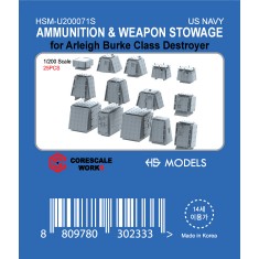1/200 Arleigh Burke Class Ammunition and Weapon Stowage set (25pcs)