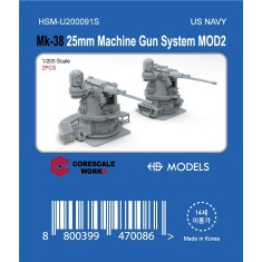 1/200 US Navy Mk.38 Mod.2 25mm Machine Gun Systems (2pcs)