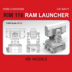 1/350 US Navy RIM-116 RAM Launcher (4pcs)