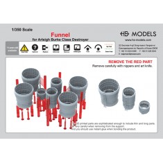 1/350 USN Arleigh Burke Class Destroyer Funnel (7pcs)