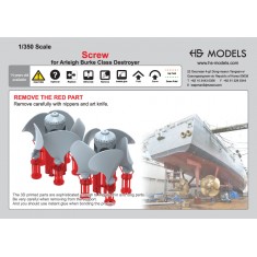 1/350 USN Arleigh Burke Class Destroyer Screw (2pcs)