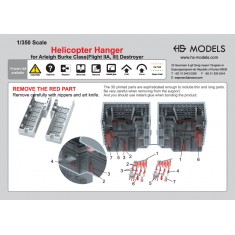 1/350 USN Arleigh Burke Class Destroyer Helicopter Hanger (2pcs)