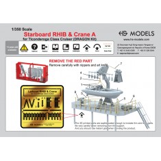 1/350 USN Ticonderoga Class Starboard Rib and Crane A (1Set)