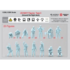 1/350 US Navy Figures Type 2 Mooring Rope & Around the Bridge (25pcs)