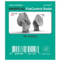 1/700 USN AN/SPG-62 Fire Control Radar (6pcs)