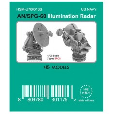 1/700 USN AN/SPG-60 Illumination Radar (3 types, 6pcs)