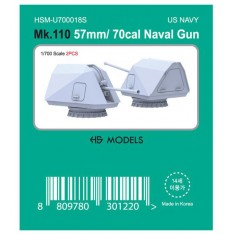 1/700 US Navy MK-110 57mm/ 70 Cal Naval Gun (2pcs)