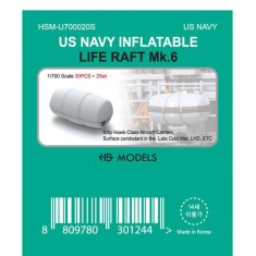 1/700 USN Inflatable LIFE RAFT MARK-6 (30pcs for 2 sets)