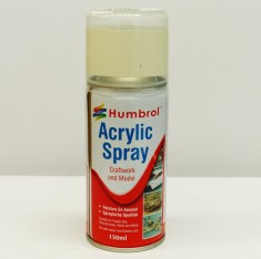 Acrylic - White Matt Spray Paint (150ml)