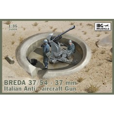 1/35 Italian Breda 37/54 37mm Anti-Aircraft Gun (optional metal barrel included)
