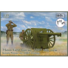1/35 75mm Field Gun wz.1897 with Crew