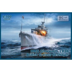 1/700 British HMS Glowworm 1938 G-class Destroyer