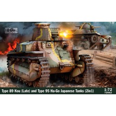 1/72 Japanese Type 89 Kou Late and Type 95 Ha-Go Tanks (2in1)