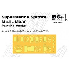 1/72 Spitfire Mk.I - Mk.V Painting Masks for IBG kit