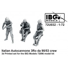 1/72 Italian Autocannon 3Ro da 90/53 Crew for IBG #72096