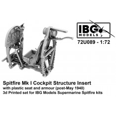 1/72 Spitfire Mk.I Cockpit Insert with Plastic Seat and Armour for IBG Kit