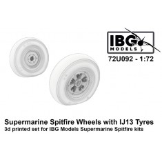 1/72 Supermarine Spitfire Wheels with IJ13 Tyres 3D Printed Set for IBG kits