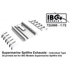 1/72 Supermarine Spitfire Exhausts Individual Type 3D Printed Set for IBG kits