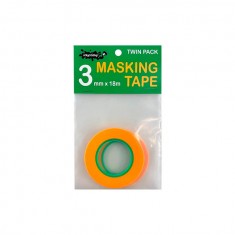 Masking Tape 3mm Twin Pack