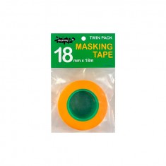 Masking Tape 18mm Twin Pack