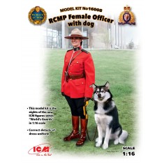 1/16 RCMP Female Officer with Dog