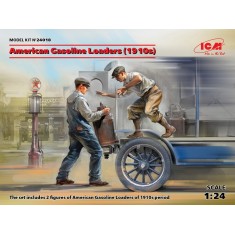 1/24 American Gasoline Loaders 1910s (2 figures)