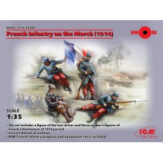 1/35 French Infantry on March 1914 (4 figures)