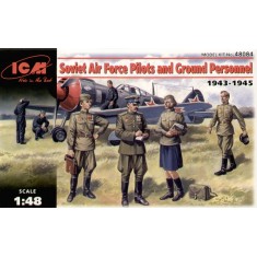 1/48 Soviet Air Force Pilots & Ground Personnel 1943-1945 (6 Figures)