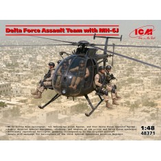 1/48 US Army MH-6J Little Bird with Delta Force Assault Team (6pcs)