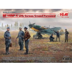 1/48 Bf 109F-4 with German Ground Personnel