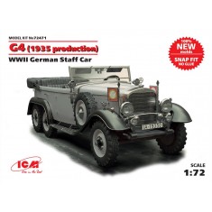 1/72 (Snap-Fit) WWII German Staff Car G4 1935 Production
