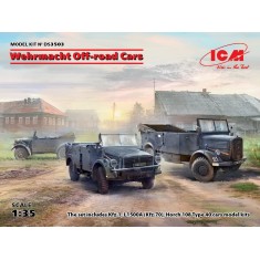 1/35 Wehrmacht Off-road Cars - Kfz.1, Horch 108 Type 40 & L1500A