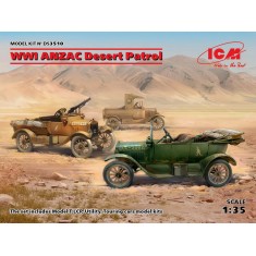 1/35 WWI ANZAC Desert Patrol (Model T LCP, Utility, Touring)