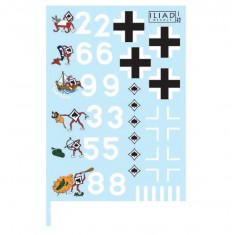 Decals for 1/32 JG53 Bf 109G-6 "Cartoon" Aircraft