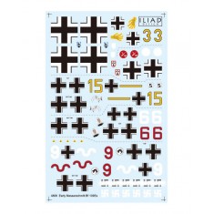 Decals for 1/48 Early Messerschmitt Bf 109E