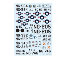 Decals for 1/72 ANG P-51 Mustangs