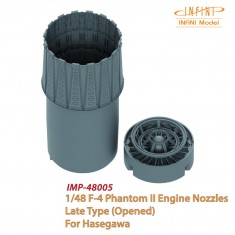 1/48 F-4 Phantom II Engine Nozzles Late Type (Opened) for Hasegawa kits