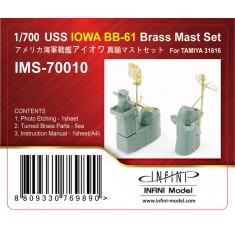 1/700 USS Iowa BB-61 Brass Mast Set for Tamiya kit 31616