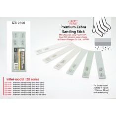 Premium Zebra Sanding Stick (Sankyo) #800 (2pcs)