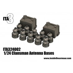 1/24 Clansman Radio Antenna Bases and TUUAM Wing Boxes