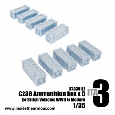 1/35 WWII-Modern British C238 Ammunition/ Stowage Boxes