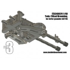 1/48 .30 cal Twin Browning MG for Airfix Lysander
