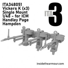 1/48 Handley Page Hampden Vickers K (x3) with Mounts for ICM kits